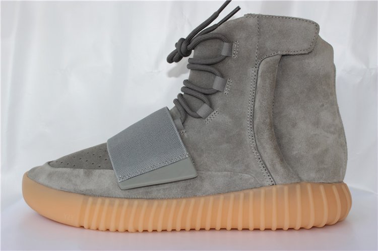 PK GOD YEEZY 750 GREY GUM REAL SUEDE AND SHAPE (REAL QUALITY) - Click Image to Close