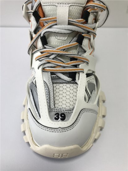 PK GOD EXCLUSIVE BALENCIA PARIS TRACK SNEAKERS WHITE ORANGE BEST VERSION READY TO SHIP - Click Image to Close