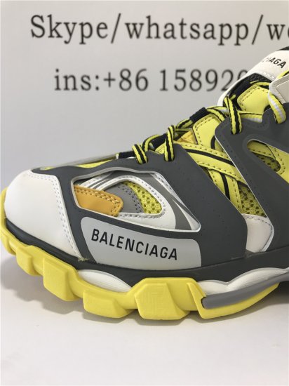 PK GOD EXCLUSIVE BALENCIA PARIS TRACK SNEAKERS WHITE YELLOW BEST VERSION READY TO SHIP - Click Image to Close