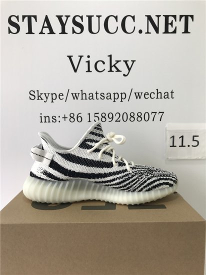 BASF YEEZY 350 V2 ZEBRA WITH REAL PREMEKNIT FROM HUAYIYI WHICH OFFER PRIMEKNIT TO ADIDAS DIRECTLY - Click Image to Close